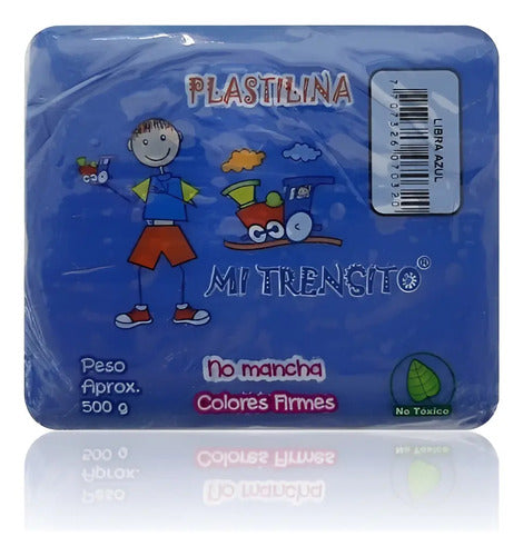 Plastilina Barra Mi Trensito Azul 500gr Azul