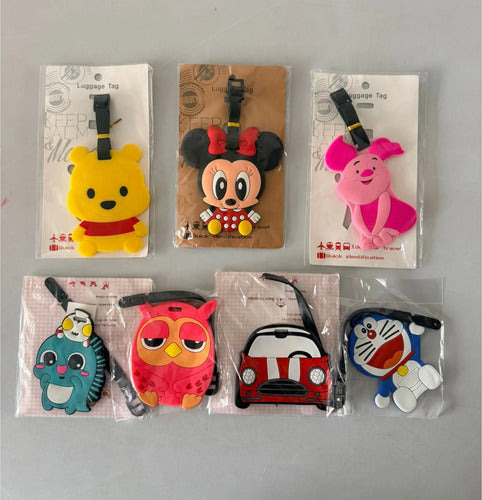 Identificador Tag Maletas Muñecos Disney X 12 Unidades