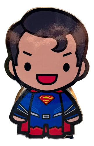 Caja Decorativa En Forma De Superman Regalo 19x10x6 Cm  Mdf Superman