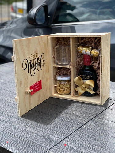 Ancheta Navideña Caja Con Whisky