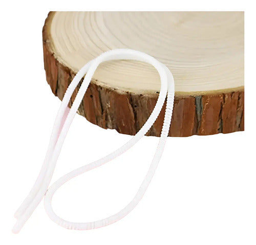 12 Unidades Protector De Cable En Resorte Blanco Blanco