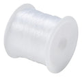 Rollo Nylon Elástico Transparente 1mm X 100 Mts Blanco
