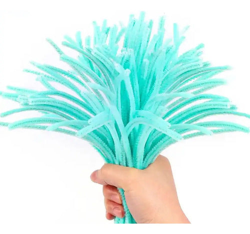 Chelines Color Verde Menta 30cm X 100 Pcs