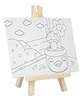 Lienzo Bastidor Con Caballete 24x30cm (dibujo Guia)