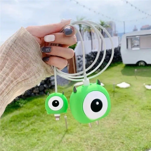 Protector Para Cable Mike Wasowski iPhone  Verde