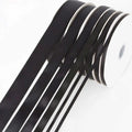 Cinta Negra Raso Tela Satín Moños 50 Mts X 2.5 Cm  Negro