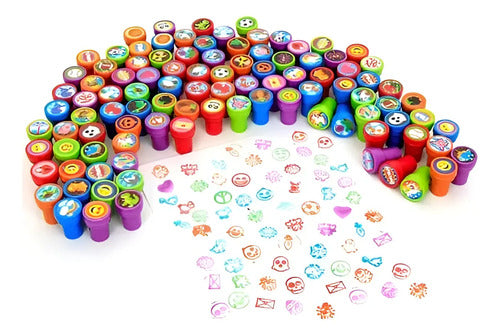 Sellos Infantiles Estampados Didácticos X 12 Unidades