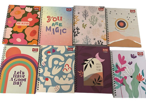 Cuaderno Grande Argollado Rayado Pasta Dura 80 Hojas