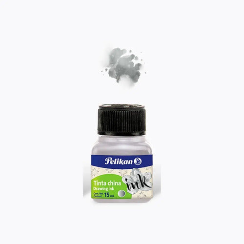 Tinta China 15 Ml Pelikan Plateado Y Dorado