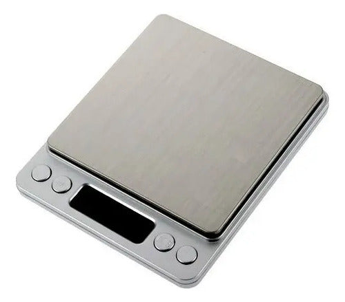 Gramera Balanza Digital Portatil 0.1g A 2.000gr Plateado 5 Kg