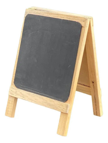 Tablero Mini Doble De Madera 25x17 Cm