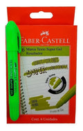 Resaltador Super Gel Faber Castell Verde Caja X 6