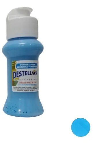 Pintura Cerámica Y Madera Destellos Color A Elección X12 Und