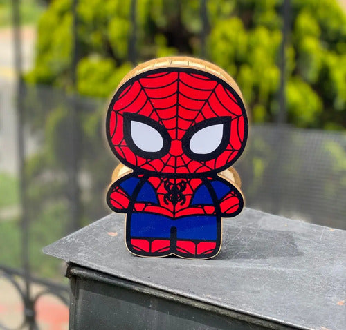 Caja Decorativa En Forma De Spiderman Regalo 19x10x6 Cm  Mdf