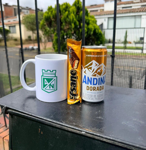 Regalo Mug Taza Atlético Nacional Blanco Nacional
