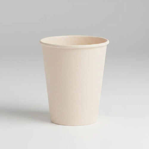 Vaso Ecológico De Caña 9 Oz Paquete X 50 Unidades Caqui Caña