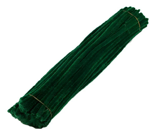 Chelines Color Verde Oscuro 30cm X 100 Pcs