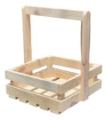 Caja Decorativa Canasta Madera Pino Regalo 25x25x8 Cm Madera