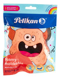 Foamy Moldeable Lavable Pelikan 50gr Color Naranja Naranja