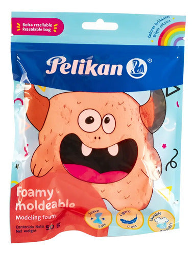 Foamy Moldeable Lavable Pelikan 50gr Color Naranja Naranja