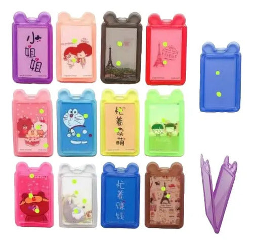 Porta Carnet Escarapela Orejas Colores X 3 Unidades