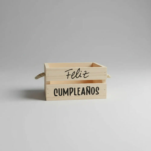 Cajas En  Madera Para Regalo De Feliz Cumpleaños