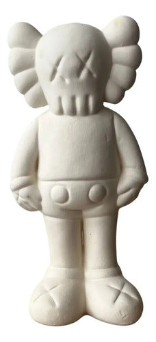 Kwas Figura De Acción Decorativo Cerámica En Crudo 23x11x7cm Blanco