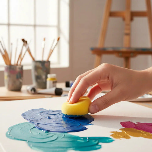 Esponjas Almohadillas Para Pintar X 30 Unidades