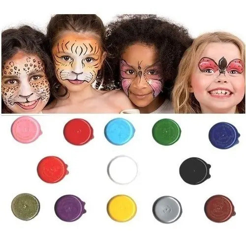 Pintura Pinta Caritas Pintucarita Surtido X 6 Colores