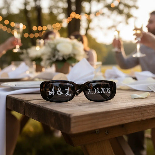 Gafas Personalizadas Boda Matrimonio X 2 Unidades