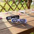 Gafas Personalizadas 15 Años X 10 Unidades Negro Y Blanco Personalizado