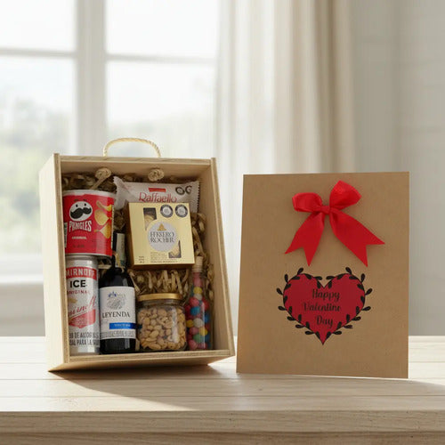 Ancheta Regalo San Valentín Con Vino