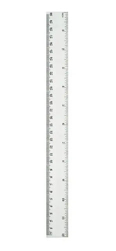 Regla 30 Cm Transparente X 12 Unidades