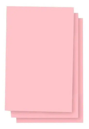 Cartulina 1/8  Bristol Rosado X 100 Unidades