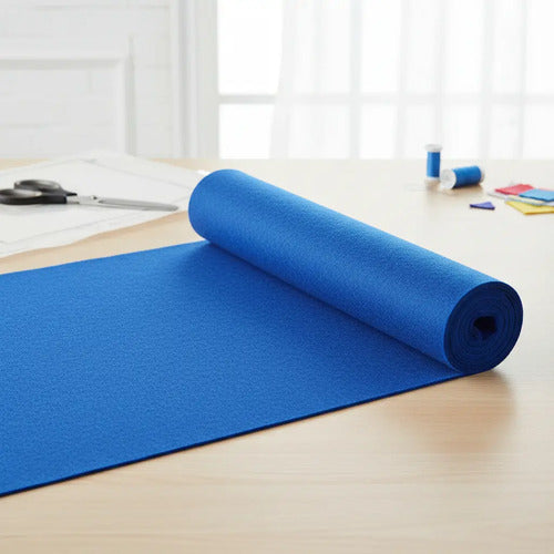 Tela De Fieltro Azul Rey 100 X 70 Cm Azul Rey