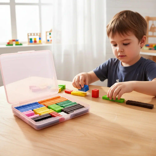 Regleta Cuisenaire Plastica Numerada X 100 Piezas