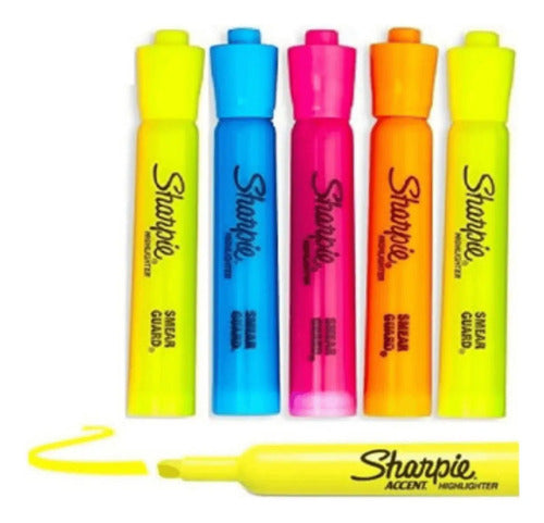 Resaltador Sharpie Surtido X 5 Colores