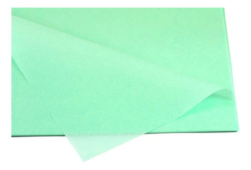 Papel Seda Verde Menta Resma X 500 Pcs