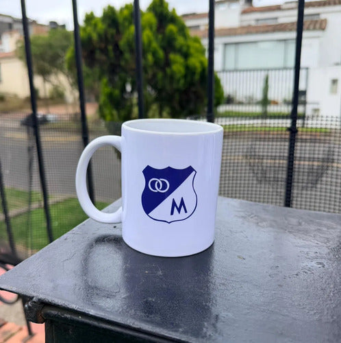 Mug Pocillo Taza De Millonarios Blanco Millonarios