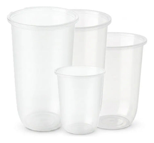 Vaso Desechable Tipo U - 16 Onzas X 50 Unidades Transparente