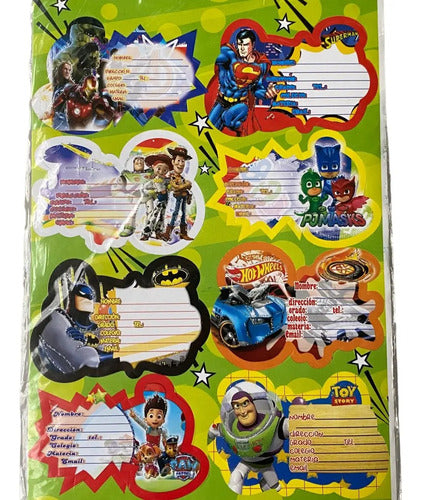 Rotulo Escolar Niño/niña Para Cuaderno X 40 Unidades
