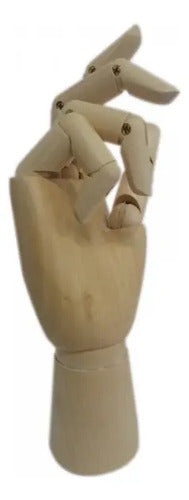 Mano Escualizable Articulada Maniquí Madera