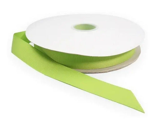 Cinta Faya Acanalada Verde Limón 25mm X 100 Metros Verde Limón
