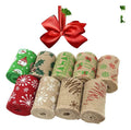 Cinta Para Moños Navidad De Yute 6.5 Cm X 9 Mts