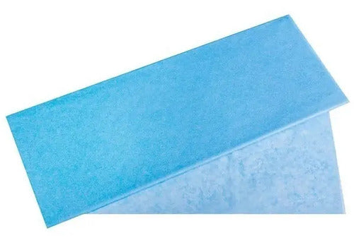 25 Pcs Papel Seda Azul Claro