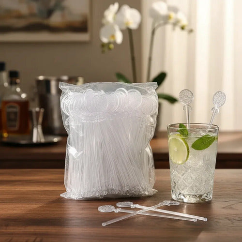 Mezclador Plástico Coctel Eco X 1.000 Unidades Transparente
