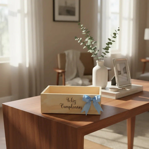 Cajas En  Madera Para Regalo De Feliz Cumpleaños