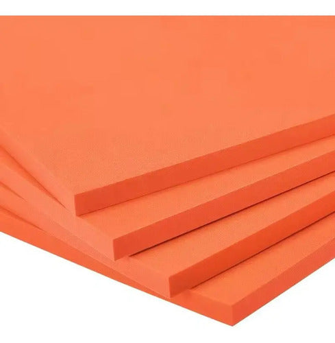 Fomi Foamy Naranja Tamaño 4 Cartas Grosor 5mm X 5 Und