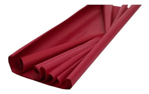 Papel Seda Vinotinto X 25 Unidades  Medio Pliego