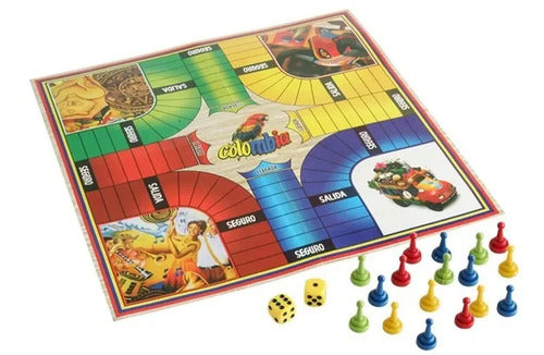 Parques De 4 Puestos Plegable En Cartón Con Fichas